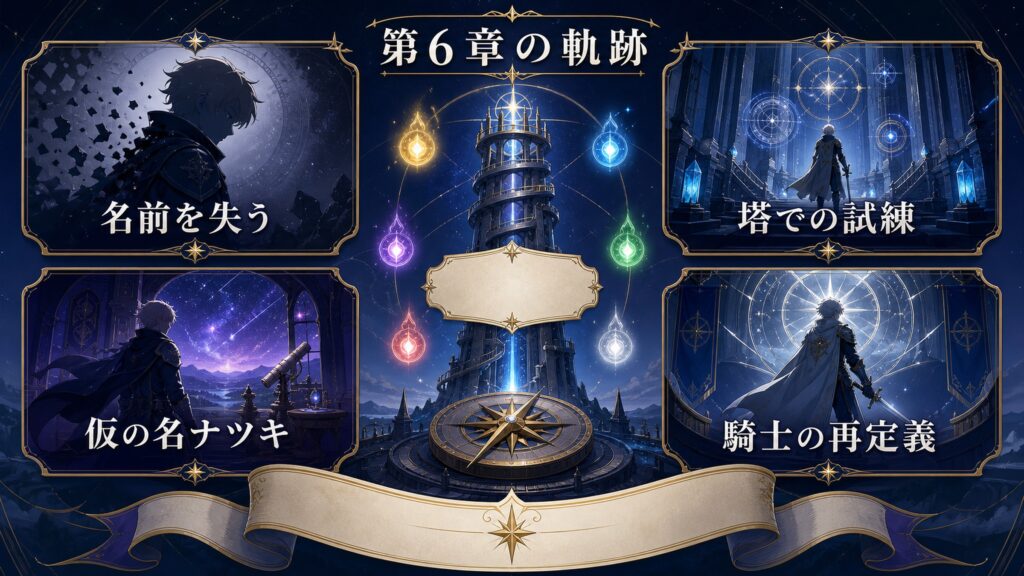 第6章で名前を失ったユリウスの軌跡を整理した図解