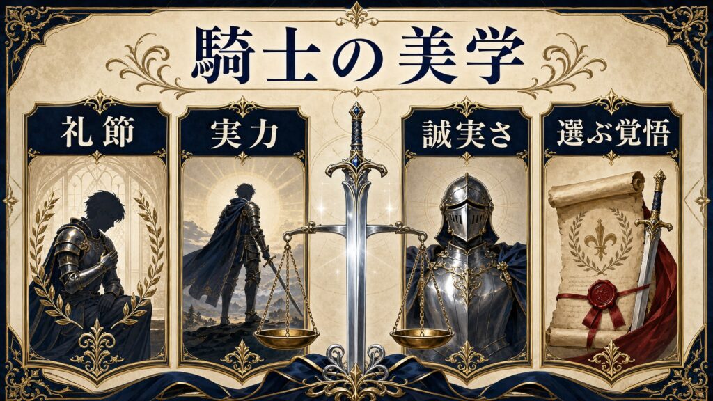 ユリウスの騎士の美学を整理した図解
