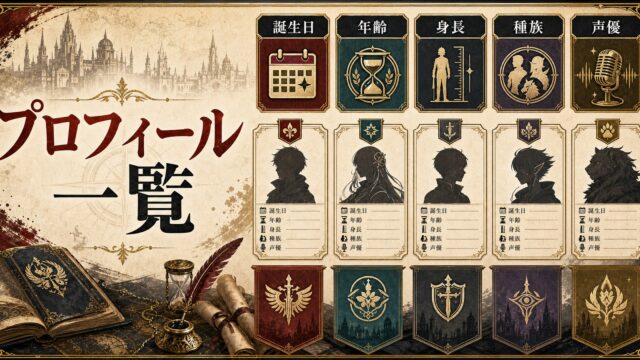 リゼロ キャラクタープロフィール一覧 誕生日・年齢・身長・種族・陣営・声優を完全整理